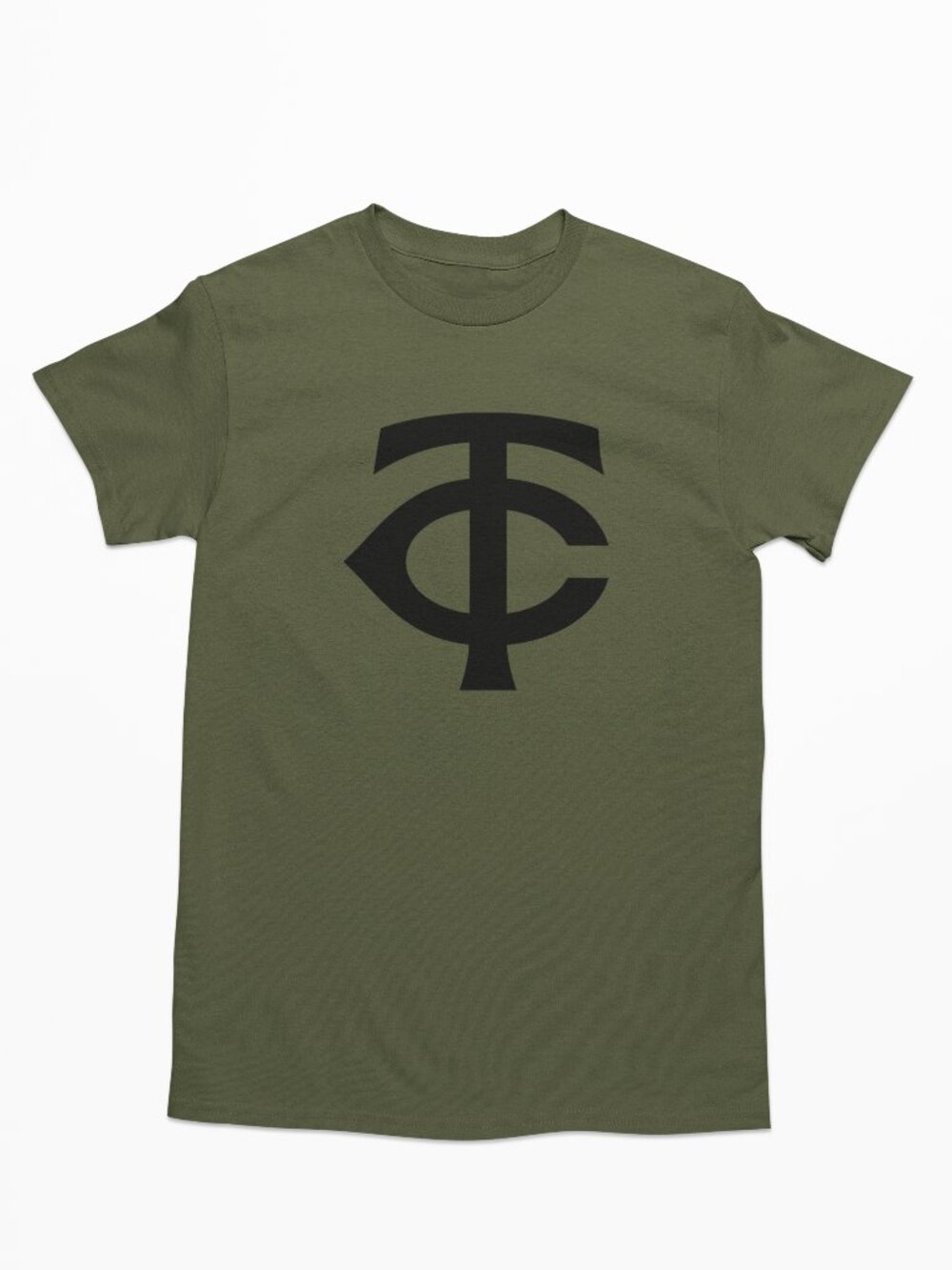 NEW Minnesota Twins TC Monogram T-Shirt MILITARY ARMY GREEN